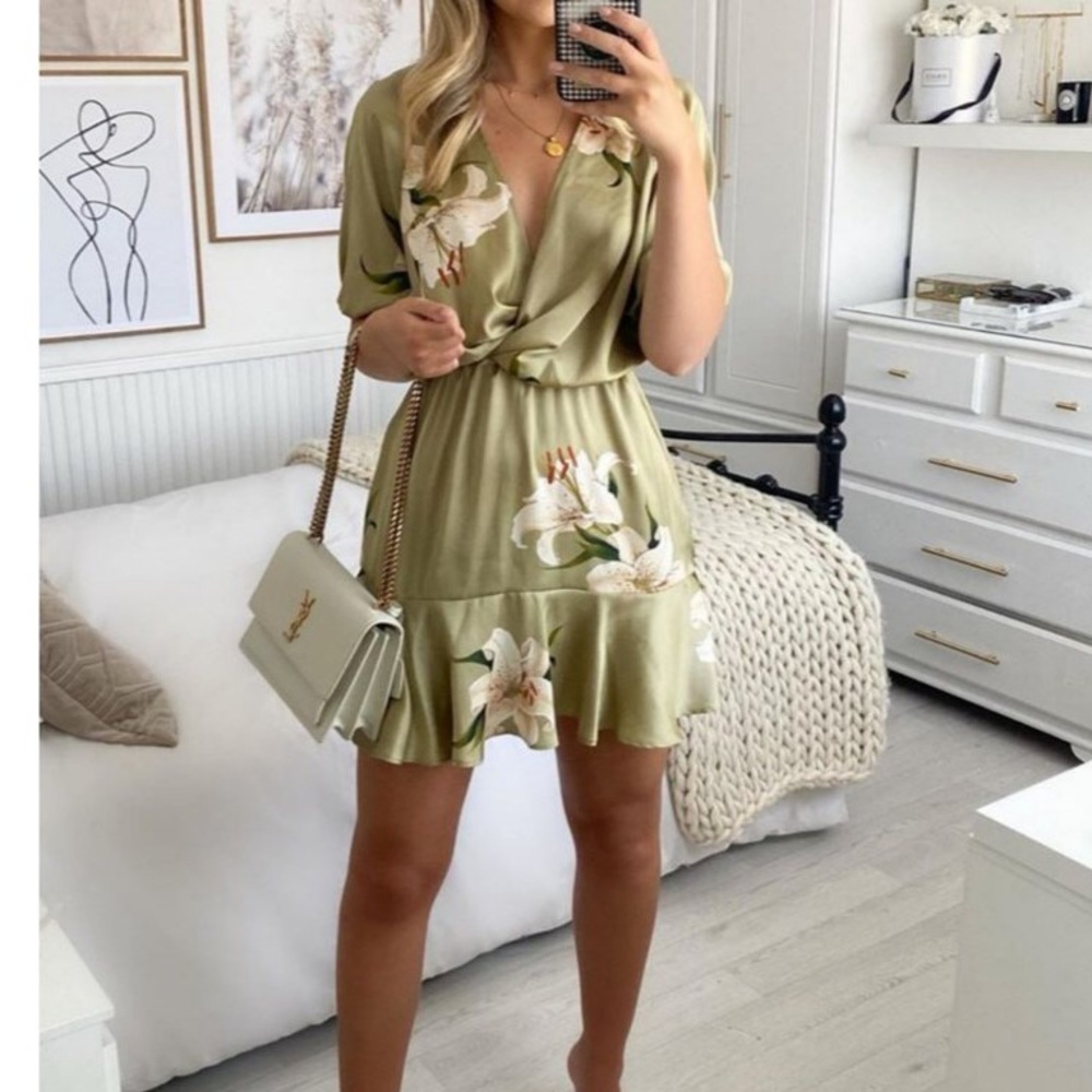 Lily printed mini dress